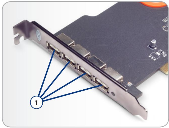 LACIE USB 2.0 PCI CARD - Vue de la carte - 1