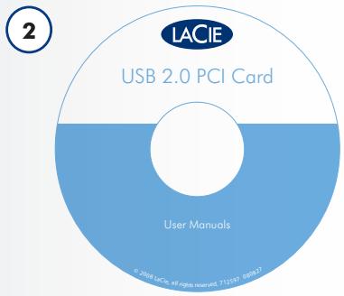 LACIE USB 2.0 PCI CARD - Contenu du coffret - 2