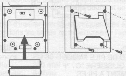 NESX NE 880 - Suivre ces étapes pour insérer/ changer les piles: - 1