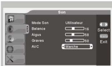 NESX NE-1917 - REGLAGE DU SON - 2