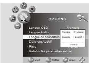 NESX NE-2210 - Langue Audio - 1