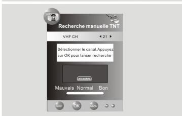 NESX NE-2210 - Recherche manuelle TNT - 1