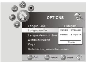 NESX NE-2210 - Langue OSD - 1
