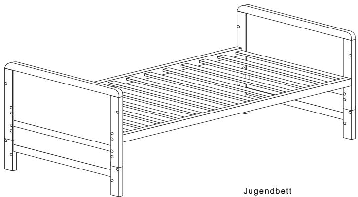 HAUCK BERLIN - Montage / Umbau zum Jugendbett: - 1