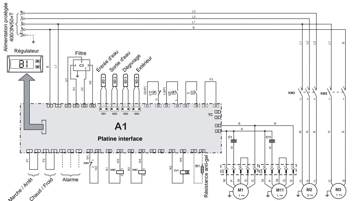 TECHNIBEL PHR 8 - SCHEMA ÉLECTRIQUE - PHR 6 / 8 - 230/1/50 - 4