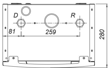 NOIROT GIALIX MA CONFORT - - Encombrements - Raccordements hydrauliques - 2