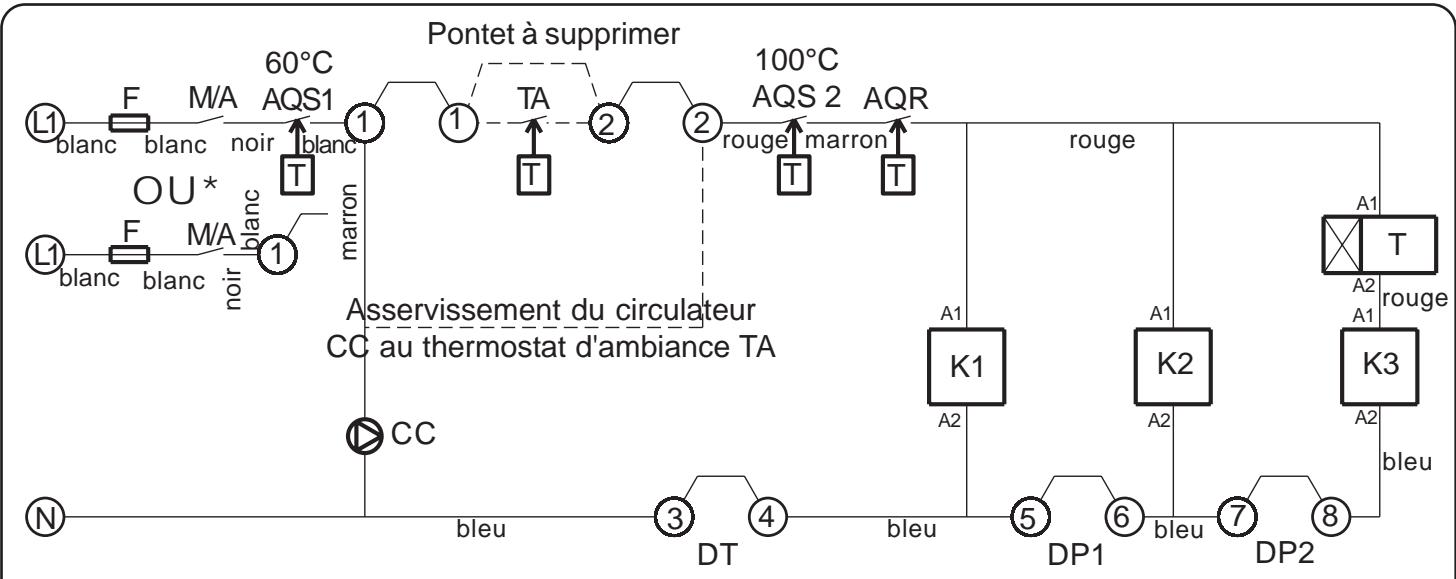 NOIROT GIALIX MA CONFORT - - Gialix 18 C - Schéma de principe du circuit de commande - 1