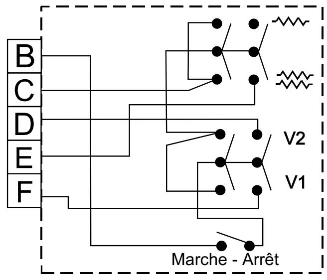NOIROT 3403 - C- SCHEMAS ELECTRIQUE DU BOITIER DE COMMANDE ET DU THERMOSTAT - 1