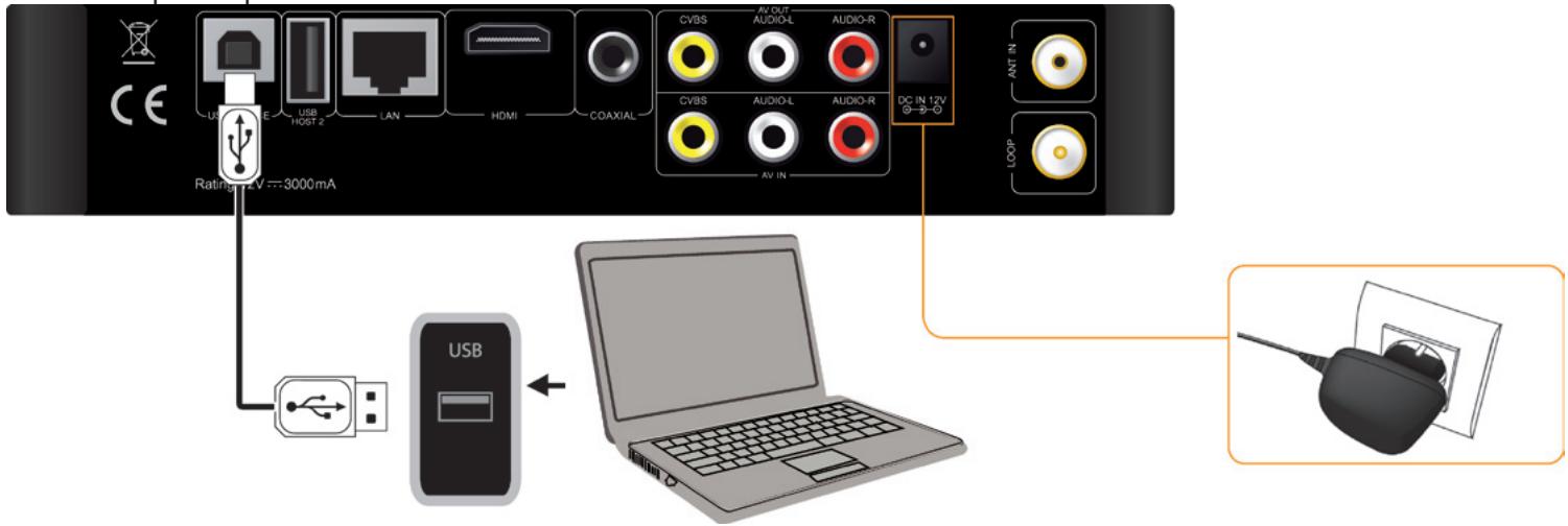 DANE-ELEC SO WORLD TV - Comment connecter l'interface USB à l'ordinateur - 1