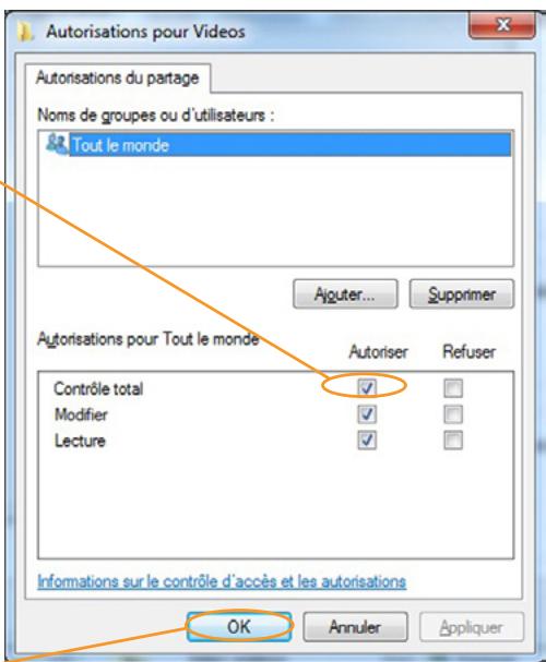 DANE-ELEC SO WORLD TV - Partage de fichiers sous windows 7 : - 11