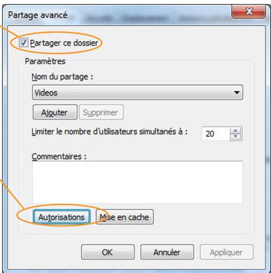 DANE-ELEC SO WORLD TV - Partage de fichiers sous windows 7 : - 9