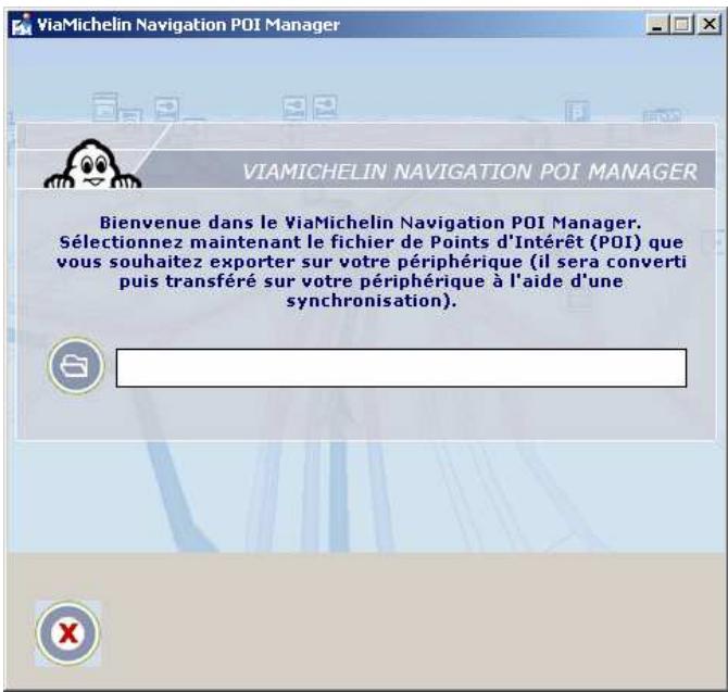 VIAMICHELIN NAVIGATION 2006 POUR PDA - Intégrer des fichiers « *. asc - 1