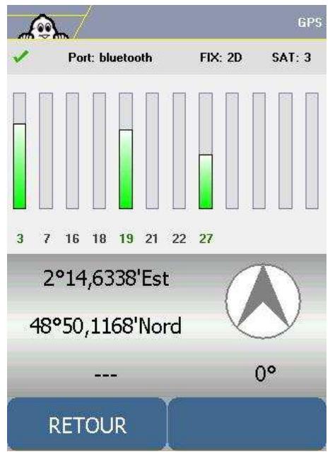 VIAMICHELIN NAVIGATION 2006 POUR PDA - Initialisation du GPS - 2