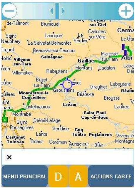VIAMICHELIN NAVIGATION 2006 POUR PDA - Choix sur la carte - 2