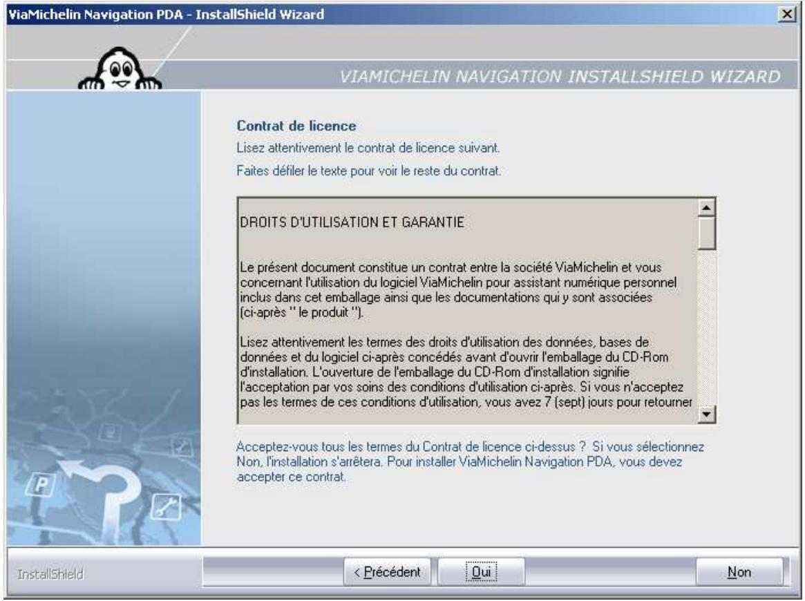 VIAMICHELIN NAVIGATION 2006 POUR PDA - Installation du dvd-rom - 5