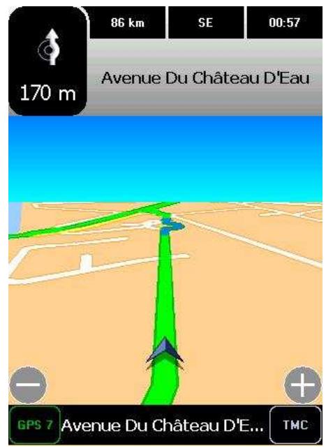 VIAMICHELIN NAVIGATION 2006 POUR PDA - Afficher une navigation libre - 2