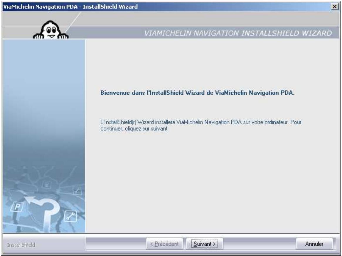 VIAMICHELIN NAVIGATION 2006 POUR PDA - Installation du dvd-rom - 4
