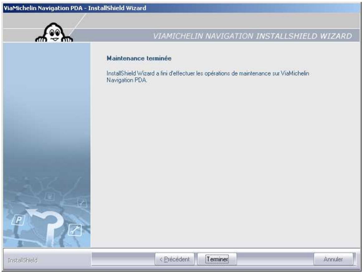 VIAMICHELIN NAVIGATION 2006 POUR PDA - Réparer - 3