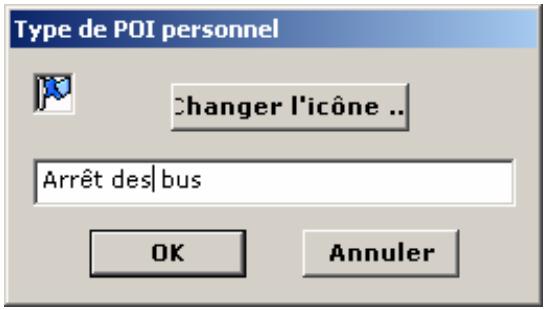 VIAMICHELIN NAVIGATION 2006 POUR PDA - Modifier type de POI - 1