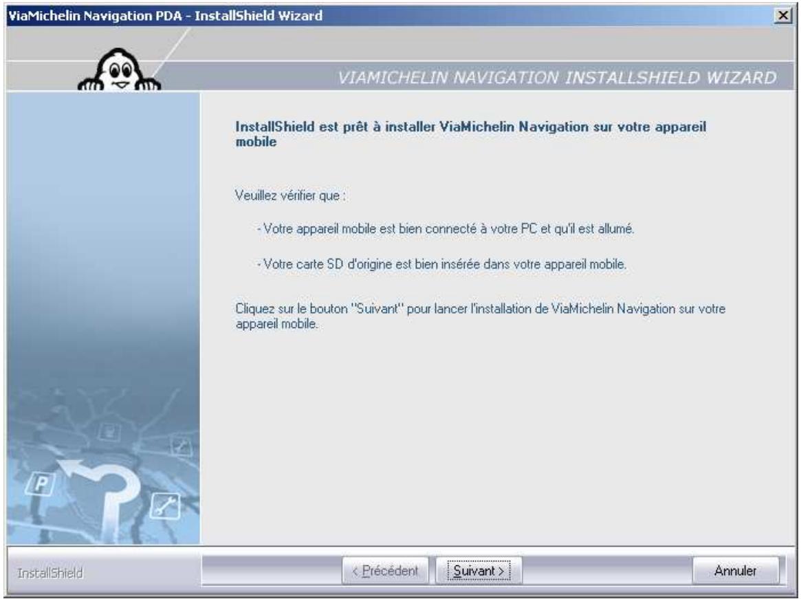 VIAMICHELIN VMN V5 - Installation sur PDA de type Palm OS® - 3