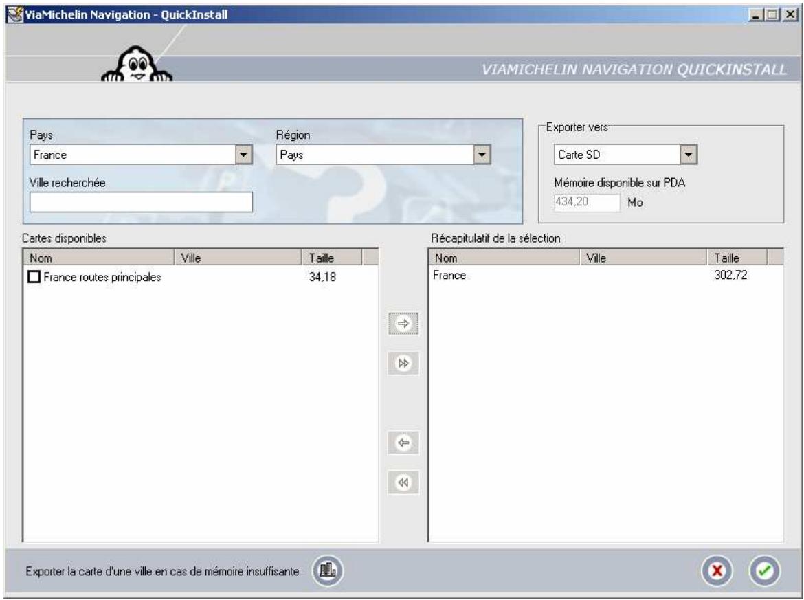 VIAMICHELIN VMN V5 - QuickInstall avec un PDA de type Pocket PC® - 2
