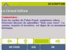 VIAMICHELIN X-950T - Comment consulter la description d'un POI - 7