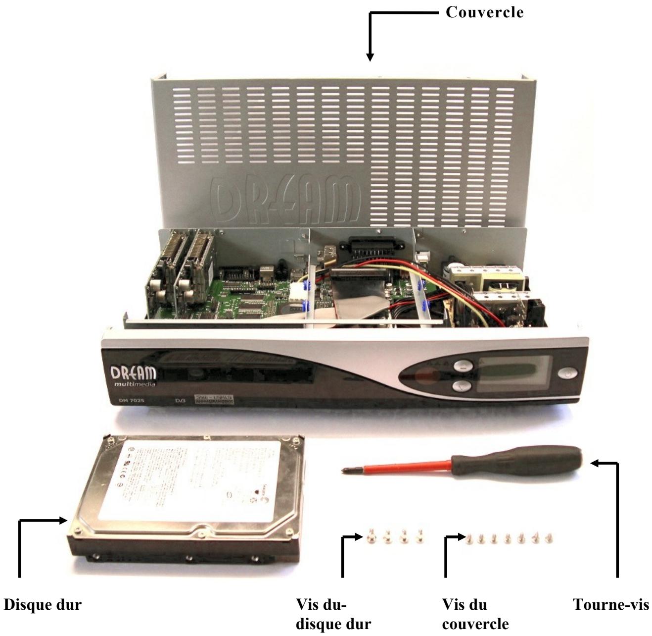 DREAM MULTIMEDIA DM 7025 - Instruction de montage - 1