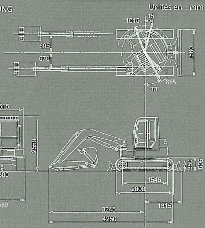 TAKEUCHI TB 128 FR - Dimensions - 2
