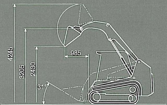 TAKEUCHI TL 250 - Dimensions - 2