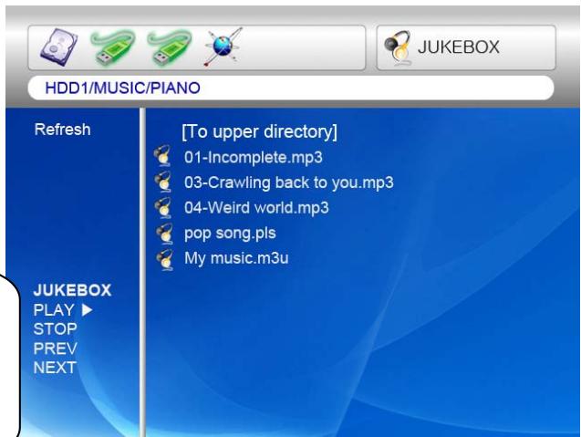 WE DIGITAL BLACK BOX HD DVI - Changement de mode de lecture de la musique - 2