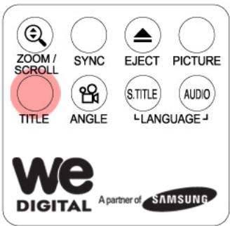 WE DIGITAL BLACK BOX HD DVI - Retour à l'écran du menu du DVD - 1
