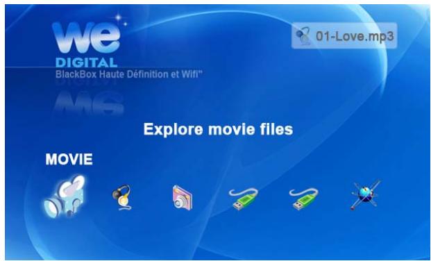 WE DIGITAL BLACK BOX HD DVI - Lecture des fichiers mémorisés dans la « liste de lecture - 1
