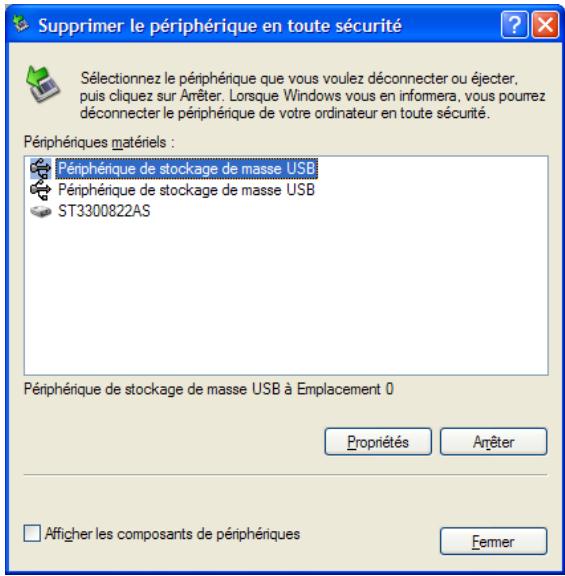 WE DIGITAL - Lorsque vous débranchez le cable USB, veuillez suivre les étapes de la procédure 'Deconnexion sécurisée', illustrée ci-dessous - 2