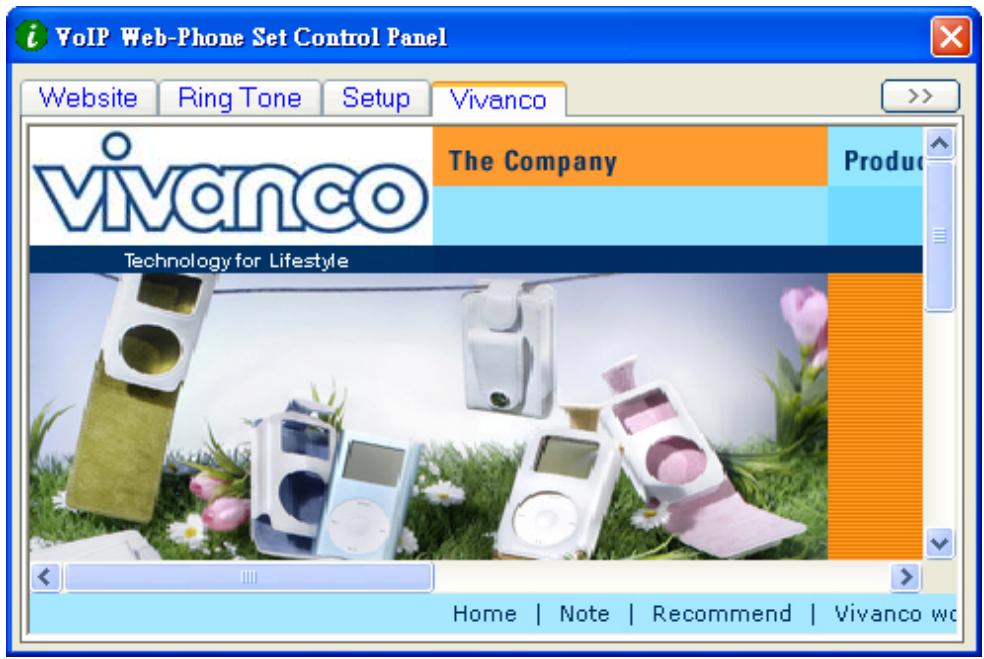 VIVANCO USB VOICE OVER IP TELEPHONE - Pre-Set Website - 1
