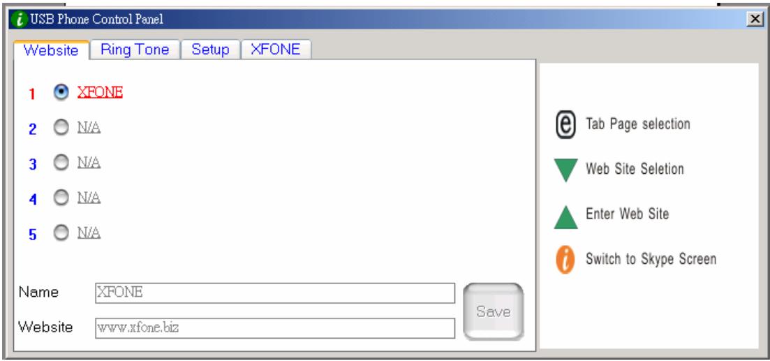 VIVANCO USB VOICE OVER IP TELEPHONE - Tecla para selecao da interface do uso: - 3