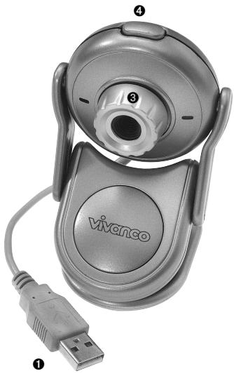VIVANCO VGA WEBCAM - ISeeU Webcam - 3