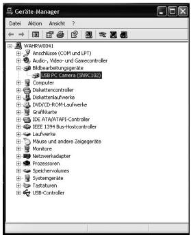 VIVANCO VGA WEBCAM - Überprüfen der Verbindung der Webcam - 1