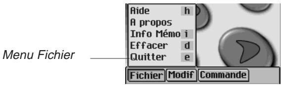 FRANKLIN EBM-901 - Menu Fichier - 1