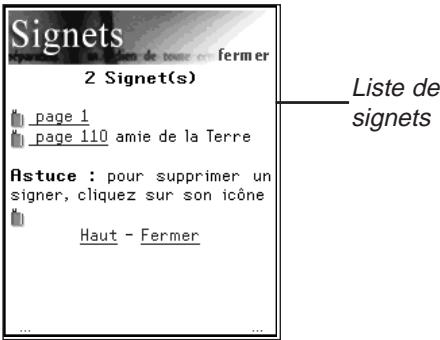 FRANKLIN EBM-901 - Pour utiliser les signets - 3