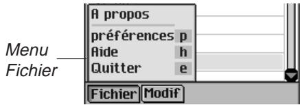 FRANKLIN EBM-901 - Menu Fichier - 1