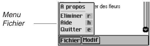 FRANKLIN EBM-901 - Menu Fichier - 1