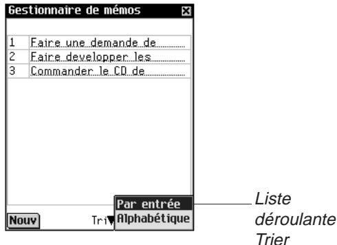 FRANKLIN EBM-901 - Affichage des mémos - 1