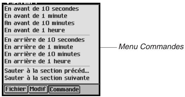 FRANKLIN EBM-901 - Le menu Commandes - 1