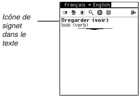 FRANKLIN EBM-901 - Affichage d'un signet entre - 1