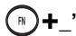 FRANKLIN MWD-1470 - Combinaisons de touches - 7