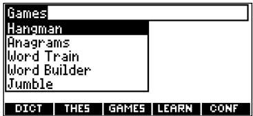 FRANKLIN MWD-1470 - Appuyez sur GAMES. - 1
