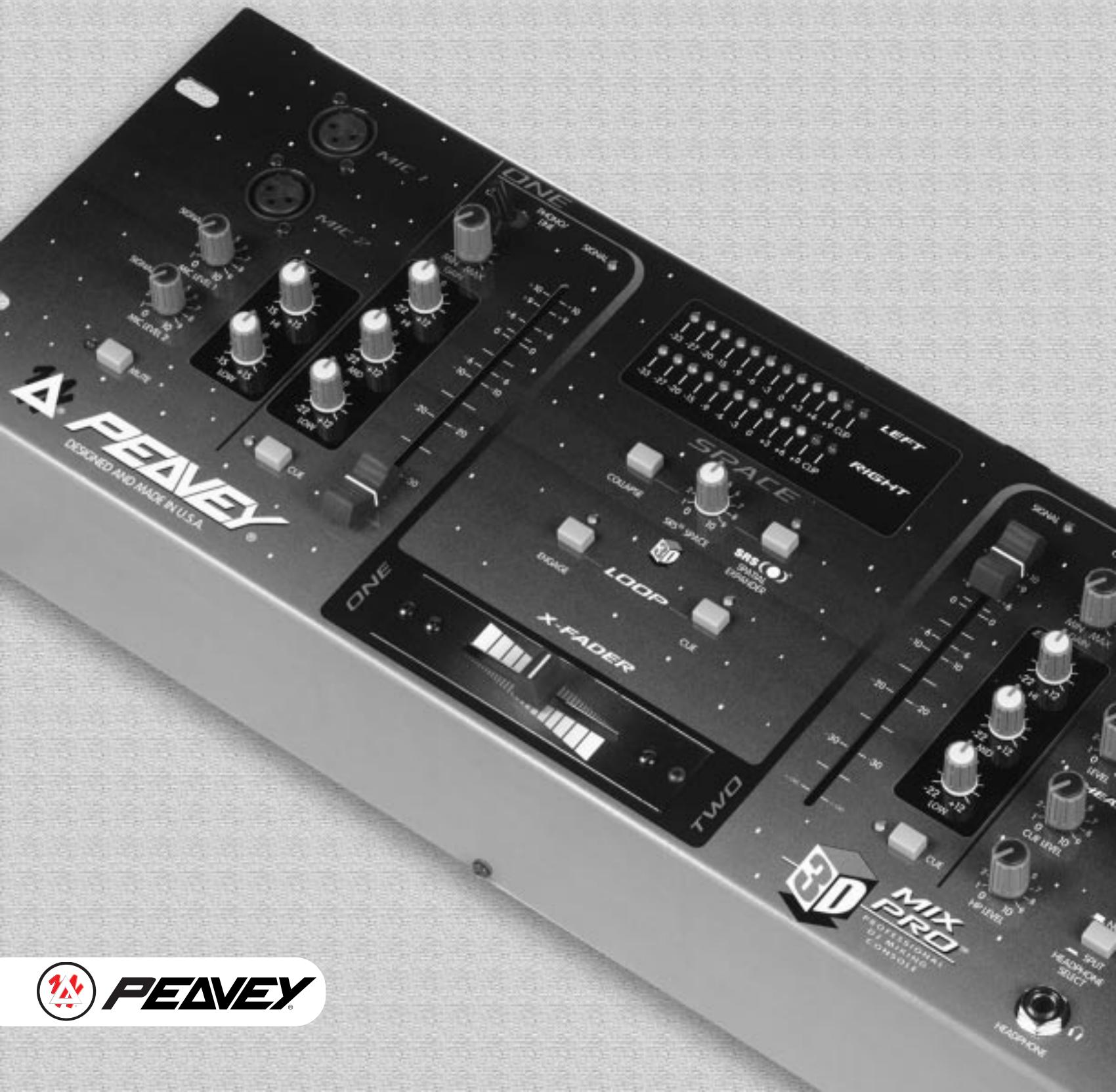 PEAVEY 3D MIX PRO - Professional DJ Mixing Console - 1