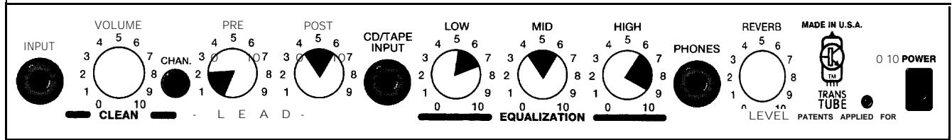 PEAVEY BLAZER 158 - TONE SETTINGS - 3