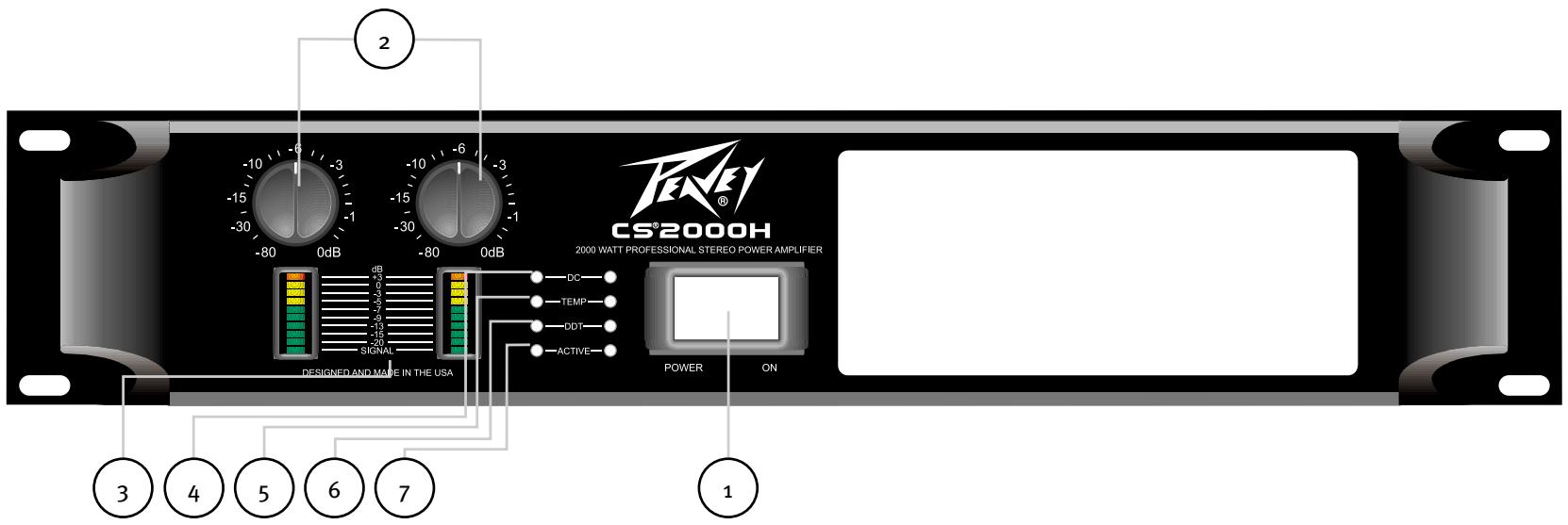 PEAVEY CS 2000H - Bridged Mono - 1