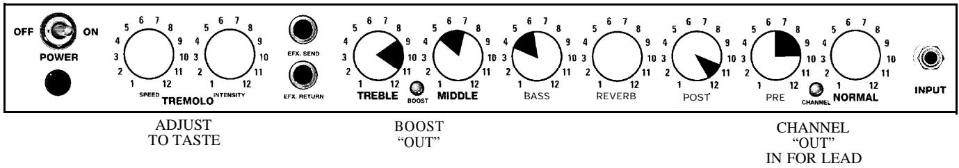 PEAVEY DELTA BLUES - TONE SETTINGS - 3